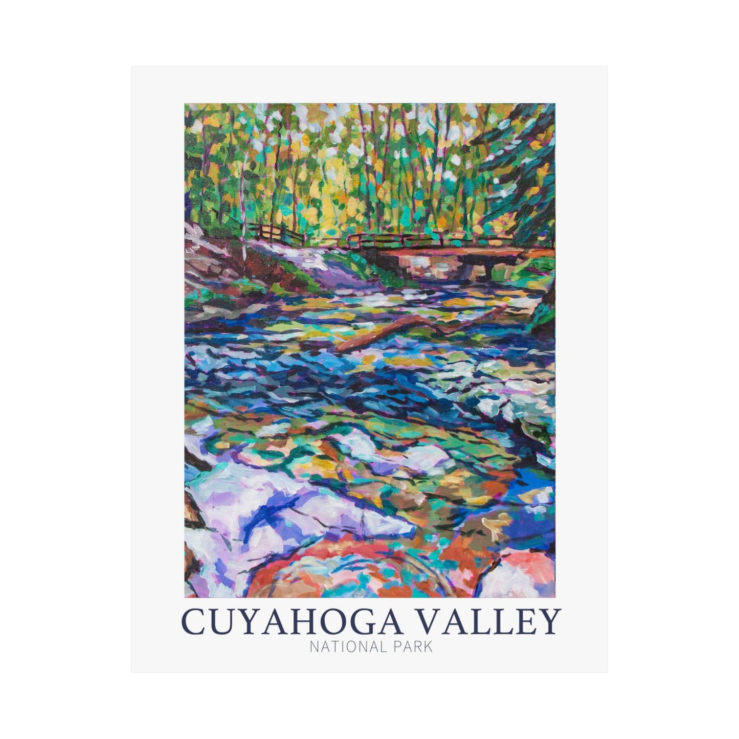 NP-5 | Cuyahoga Valley National Park fine art print, Cleveland, Ohio, outdoor adventure lover souvenir poster, artist Heather Nagy
