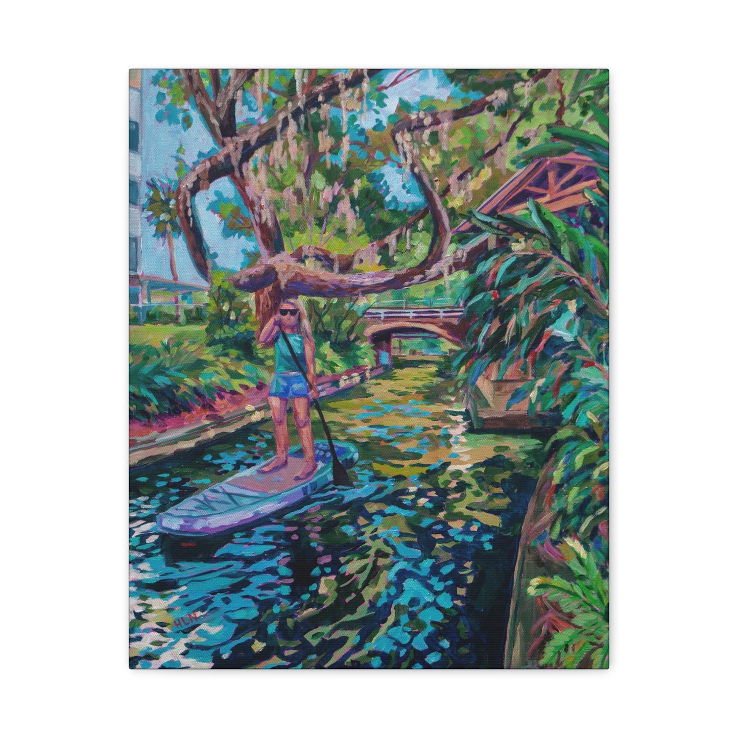 Paddling through the canals, Winter Park—Matte Canvas, Stretched, 1.25"