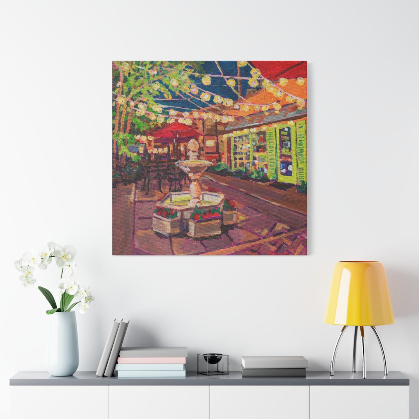 Winter Park Nightlife 2—Matte Canvas, Stretched, 1.25"