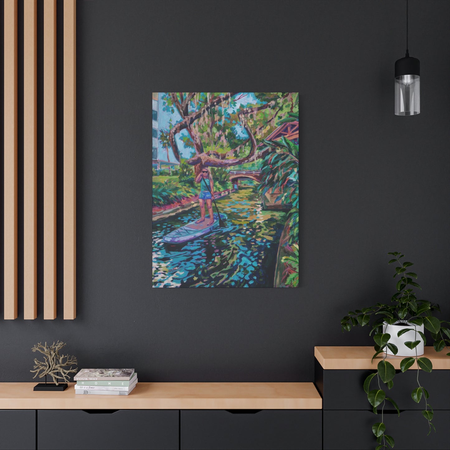 Paddling through the canals, Winter Park—Matte Canvas, Stretched, 1.25"