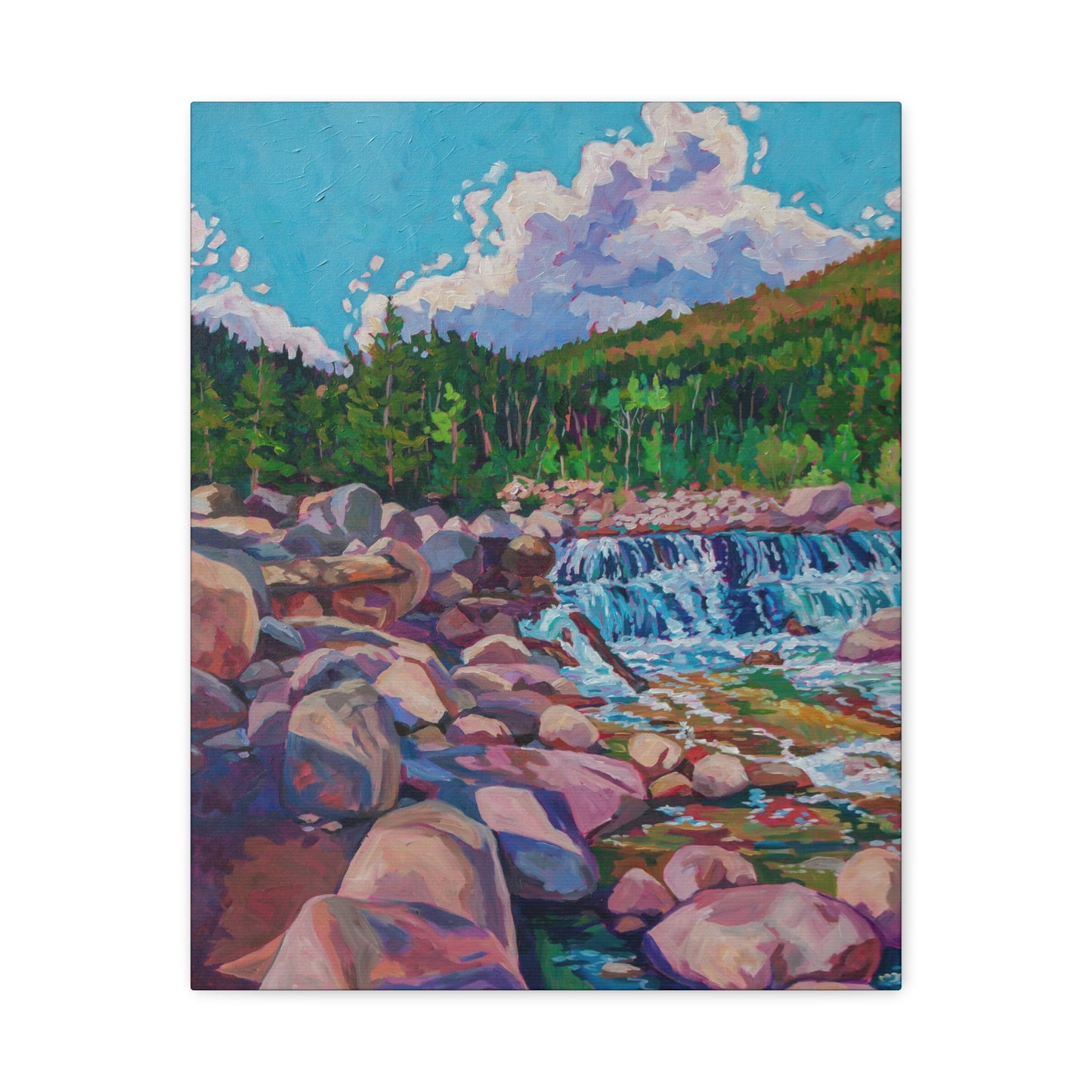 Alpine Falls L—Matte Canvas, Stretched, 1.25"