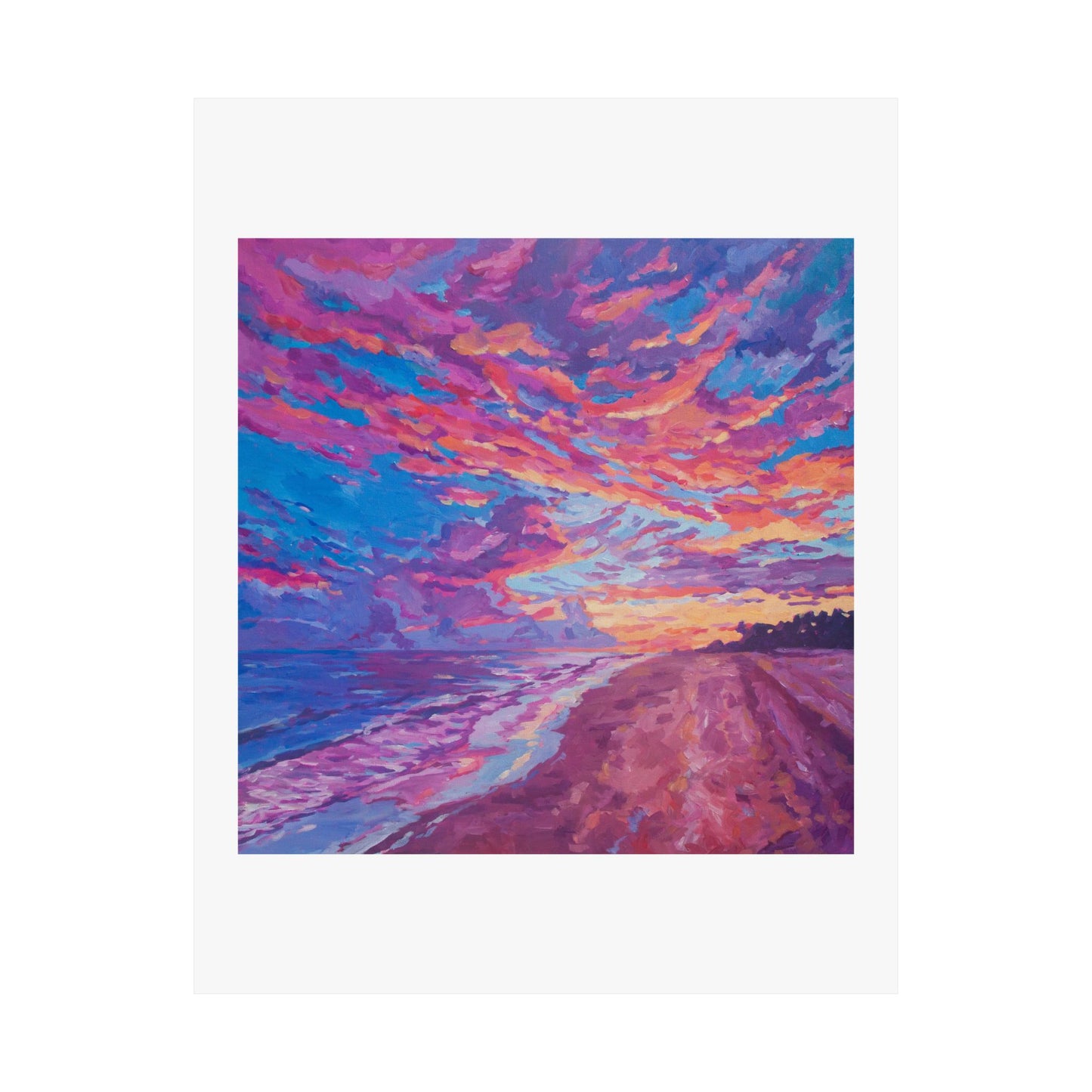 Sanibel Island Sunset— Matte Paper Poster Reproduction