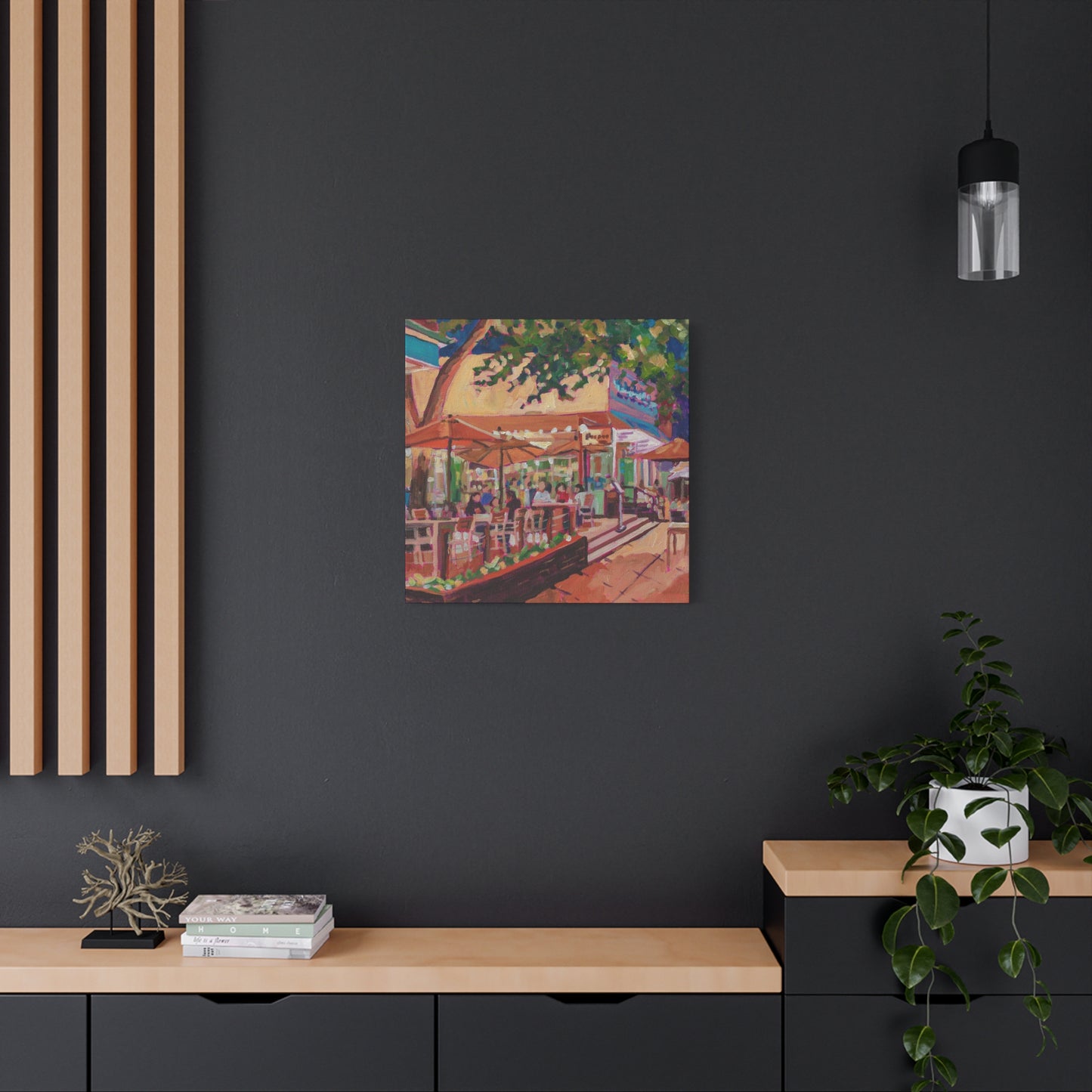 Winter Park Nightlife 1—Matte Canvas, Stretched, 1.25"