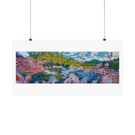 Alluvial Fan Rocky Mountain National Park—Matte Horizontal Poster Reproduction