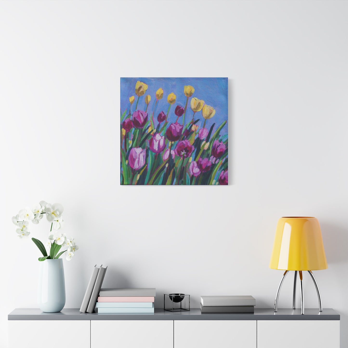 Tulip time floral—Matte Canvas, Stretched, 1.25"