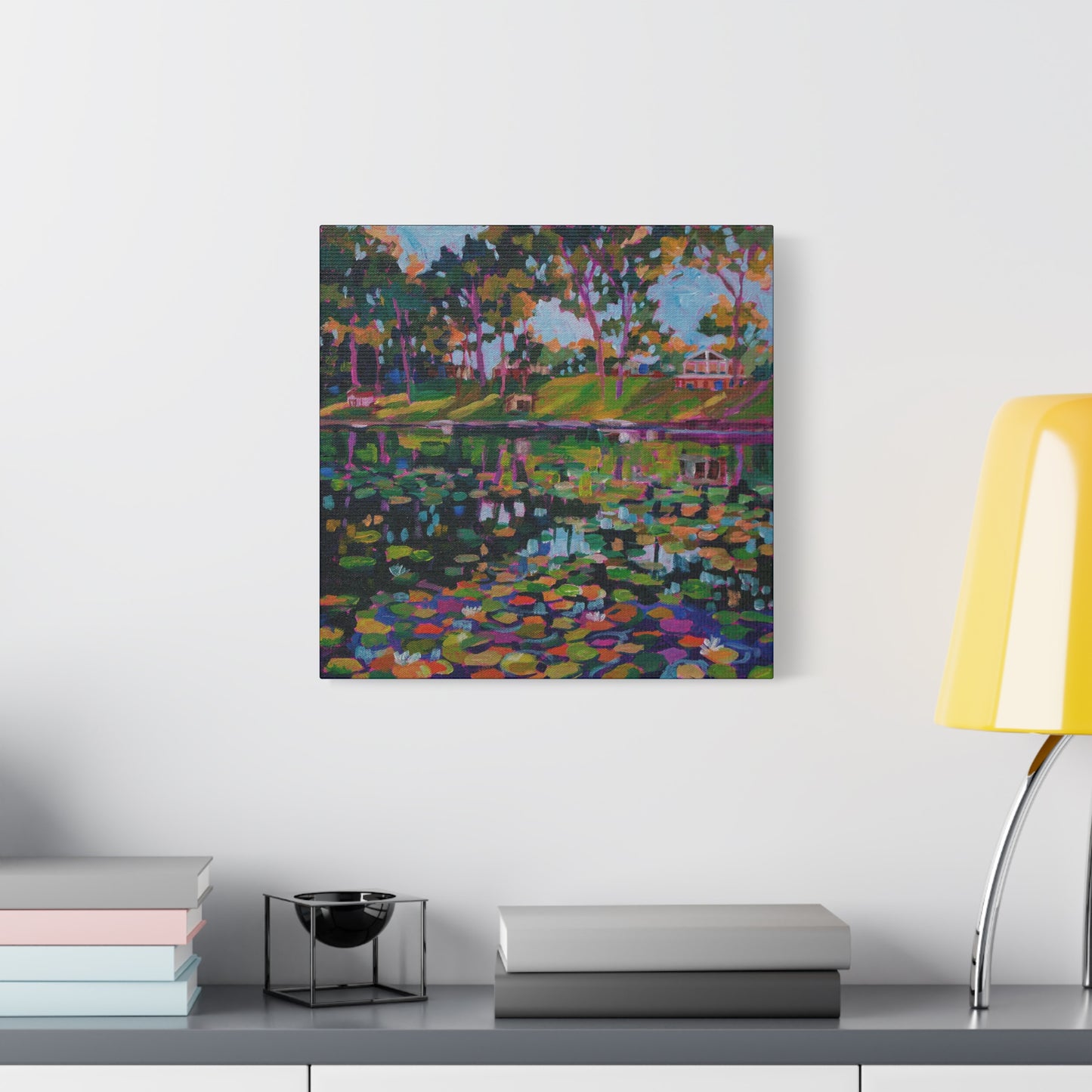 Lily pads on Pine Hill Lake—Matte Canvas, Stretched, 1.25"