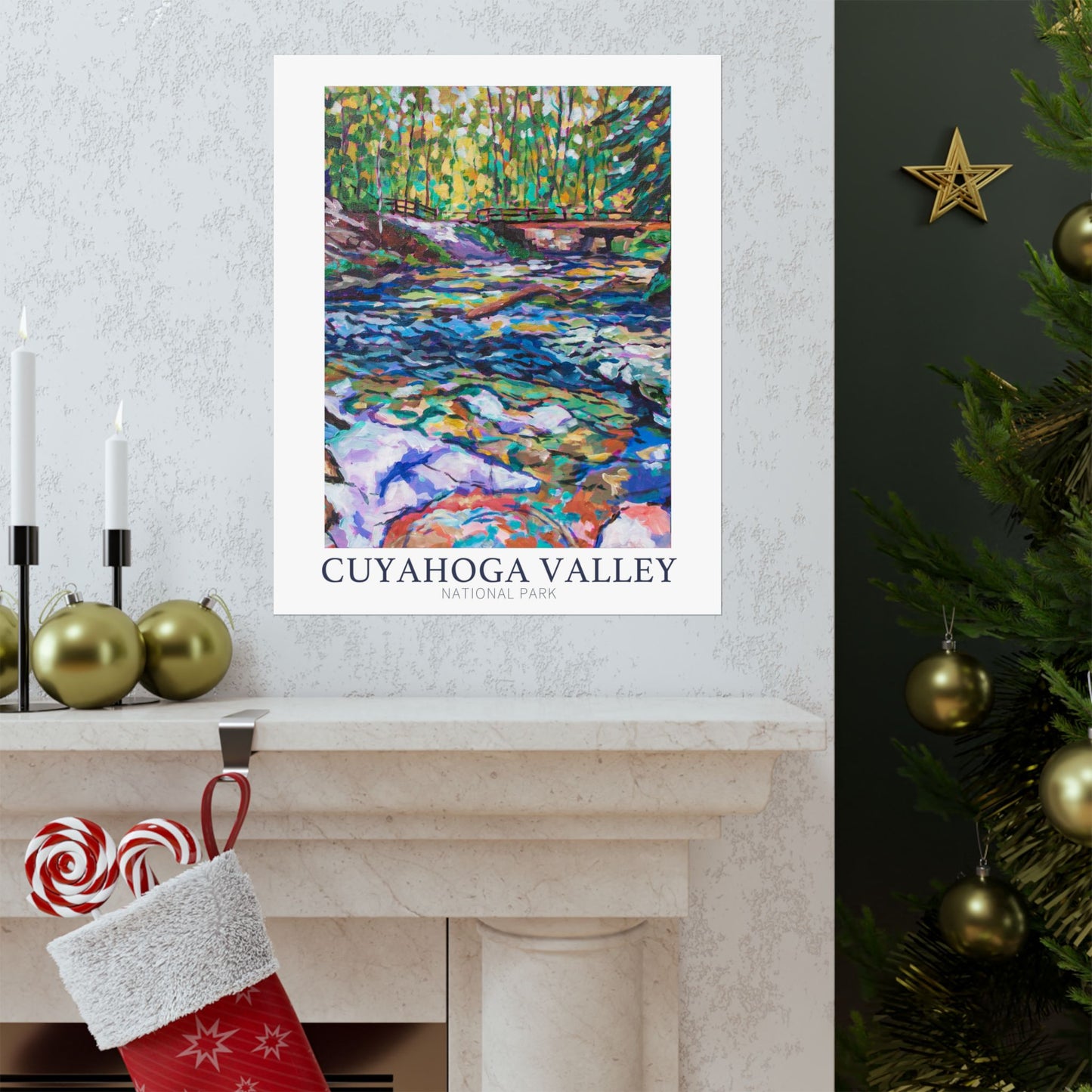 NP-5 | Cuyahoga Valley National Park fine art print, Cleveland, Ohio, outdoor adventure lover souvenir poster, artist Heather Nagy