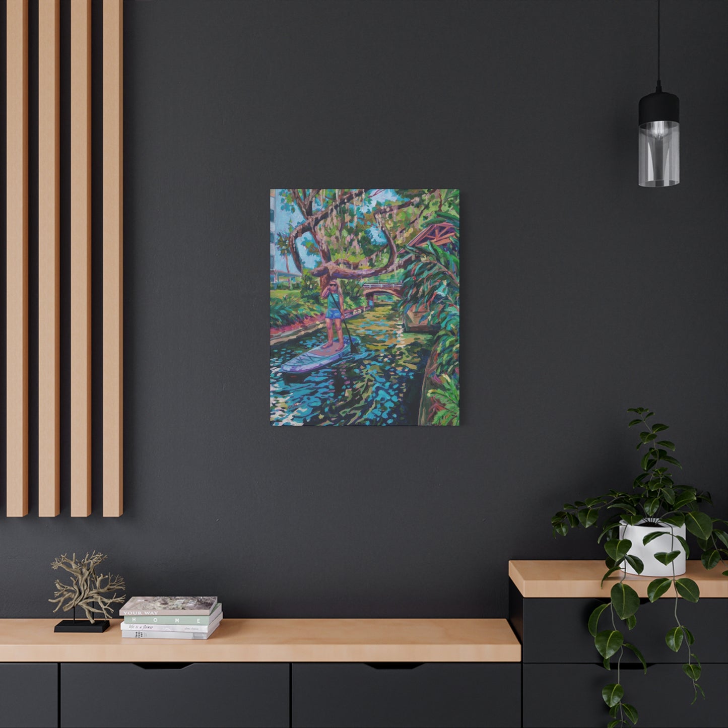 Paddling through the canals, Winter Park—Matte Canvas, Stretched, 1.25"