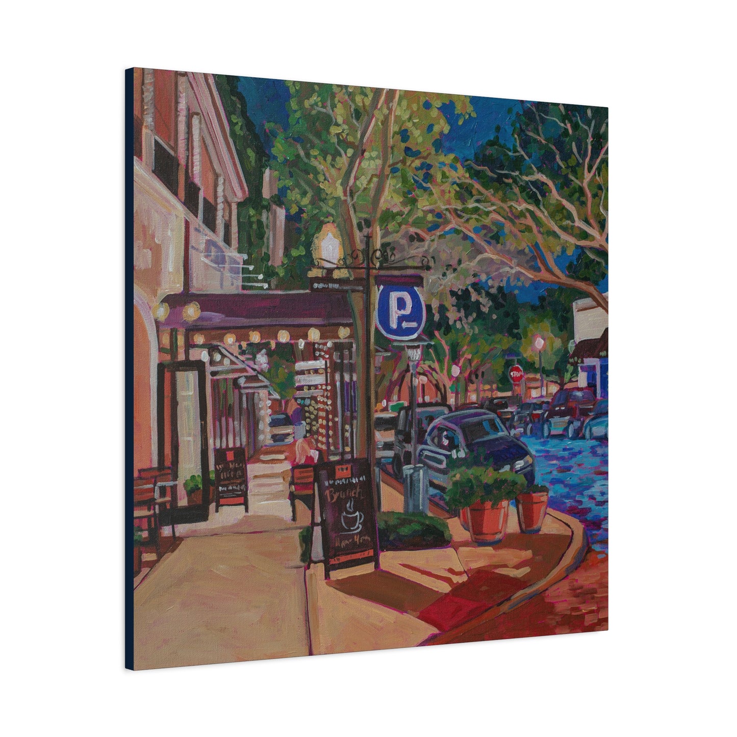 Winter Park Nightlife 6—Matte Canvas, Stretched, 1.25"