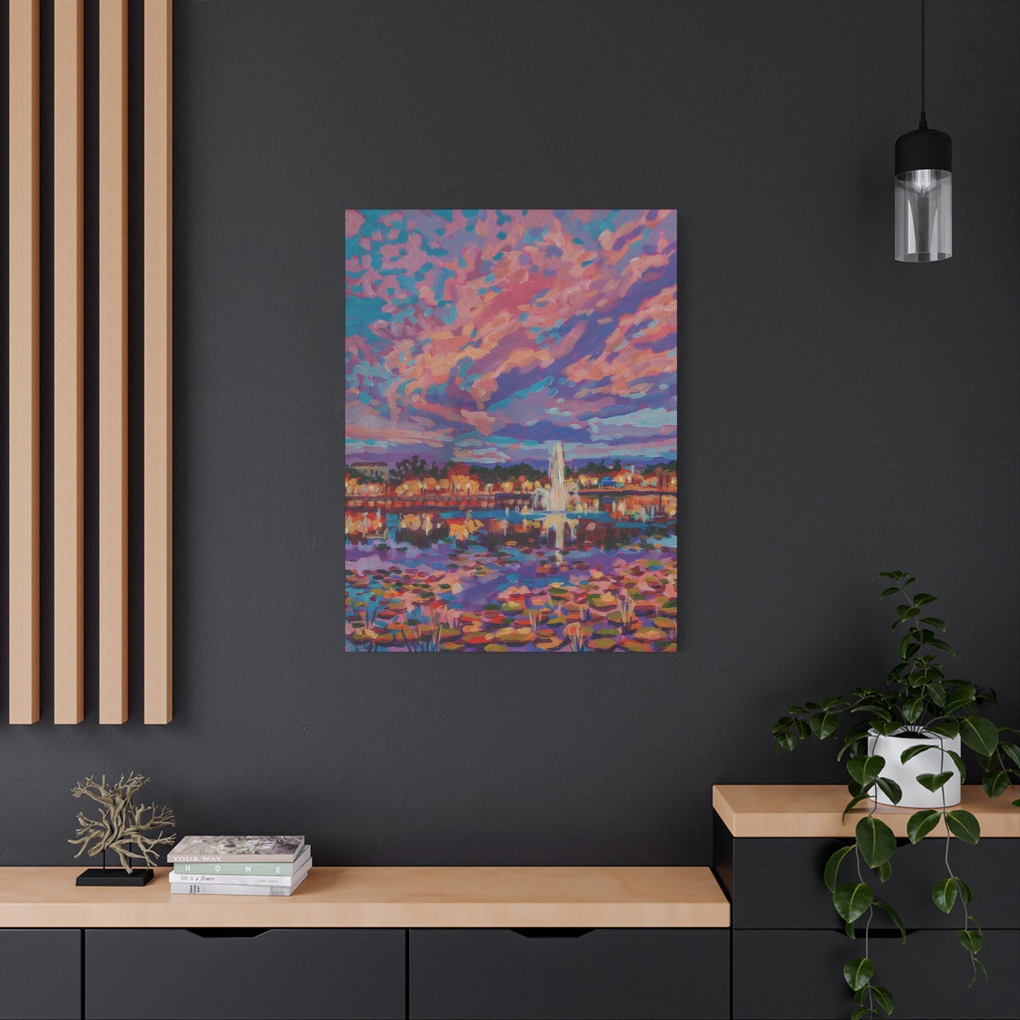 Dusk at Lake Lily Park—Matte Canvas, Stretched, 1.25"