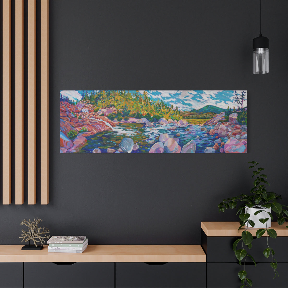 Alluvial Fan Rocky Mountain National Park— Gallery Wrapped Canvas Reproduction