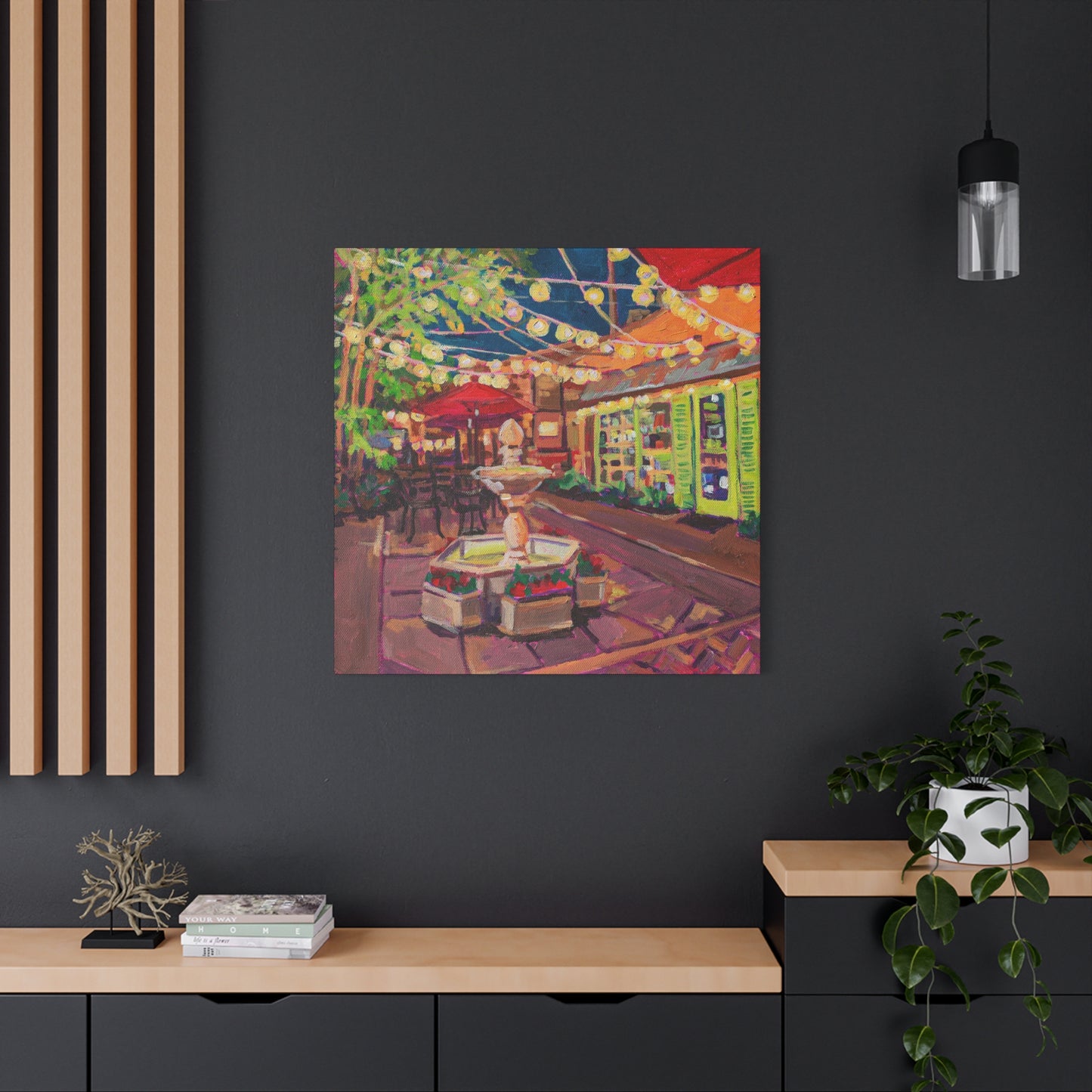 Winter Park Nightlife 2—Matte Canvas, Stretched, 1.25"