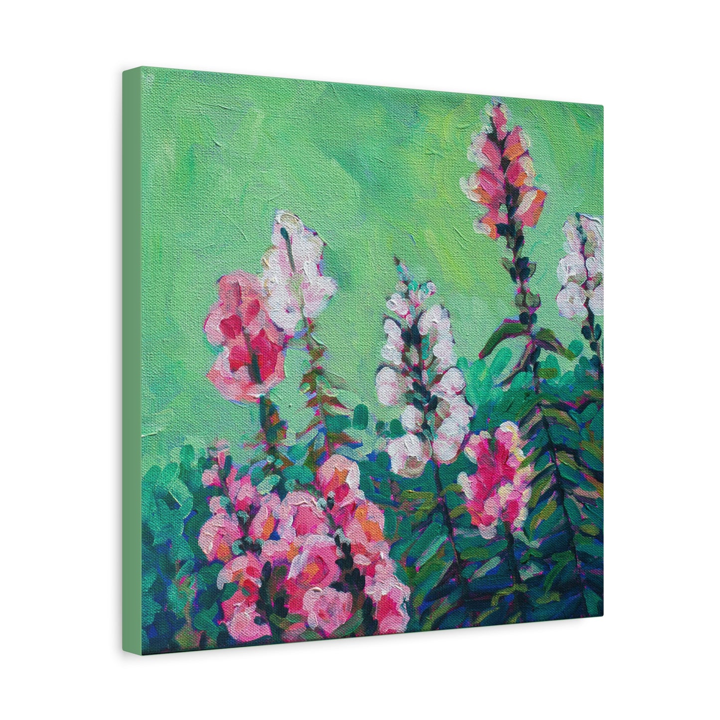 Snapdragons Floral—Matte Canvas, Stretched, 1.25"