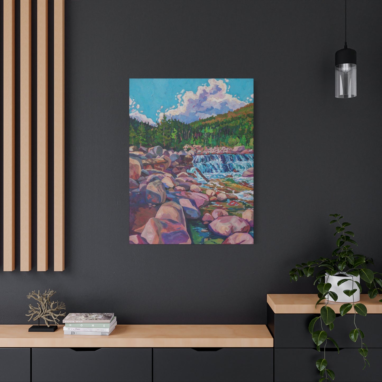 Alpine Falls L—Matte Canvas, Stretched, 1.25"