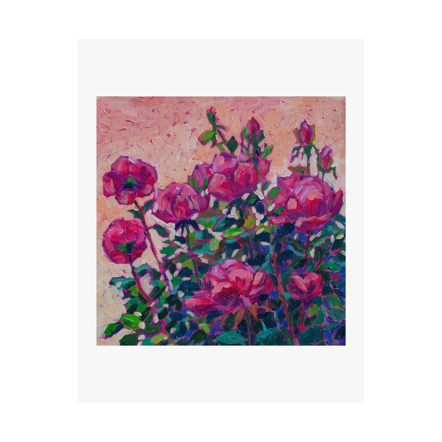 Rose color glasses— Matte Paper Poster Reproduction