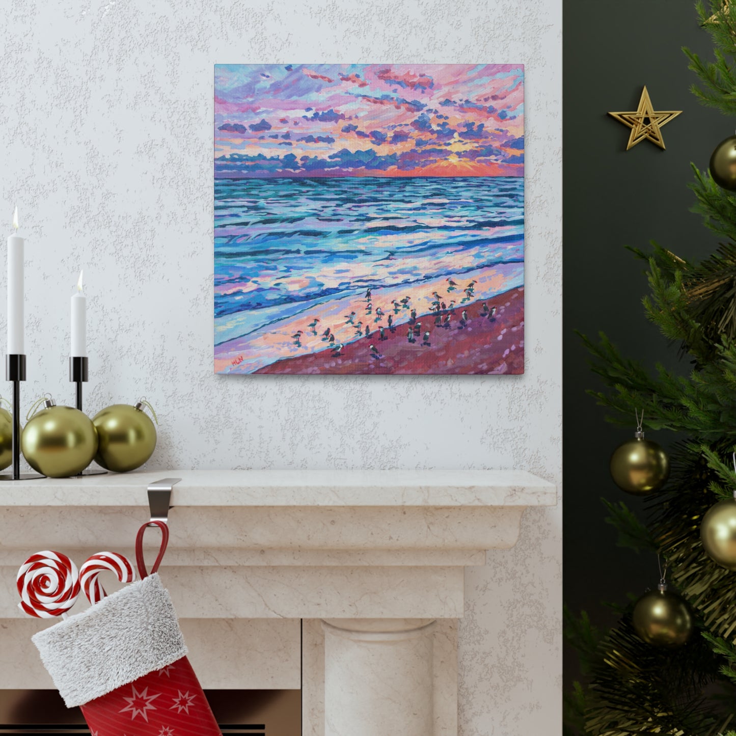 Morning Meetup— Gallery Wrapped Canvas Reproductions