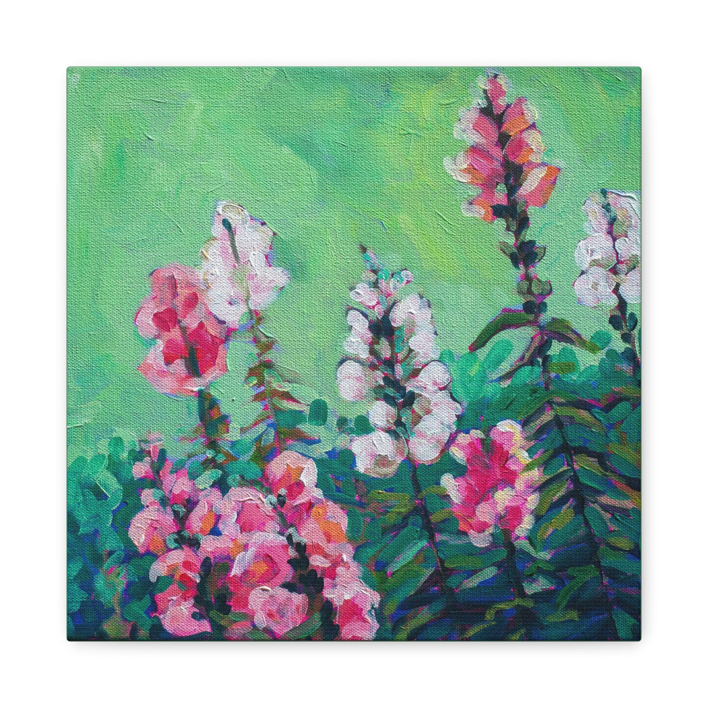 Snapdragons Floral—Matte Canvas, Stretched, 1.25"