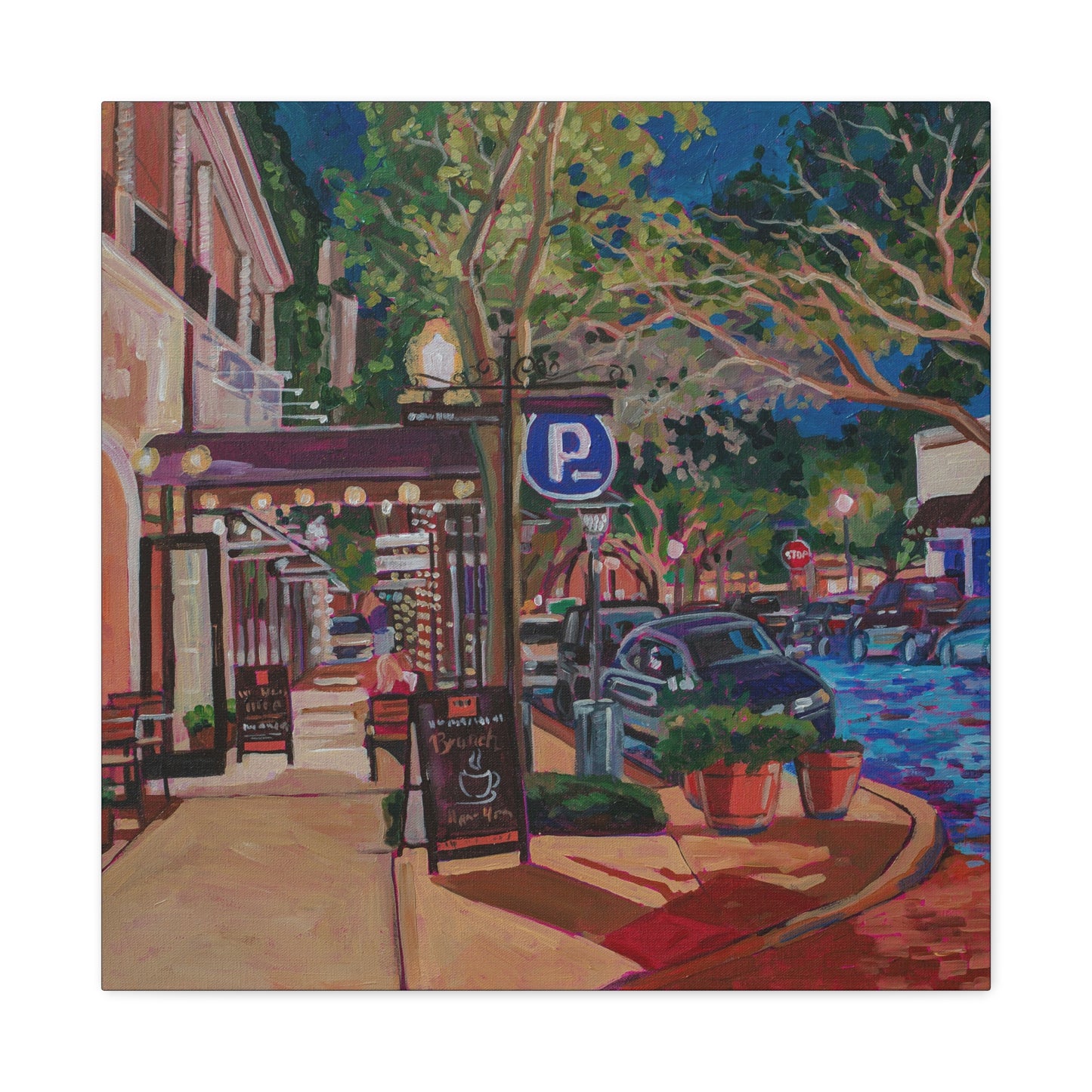 Winter Park Nightlife 6—Matte Canvas, Stretched, 1.25"