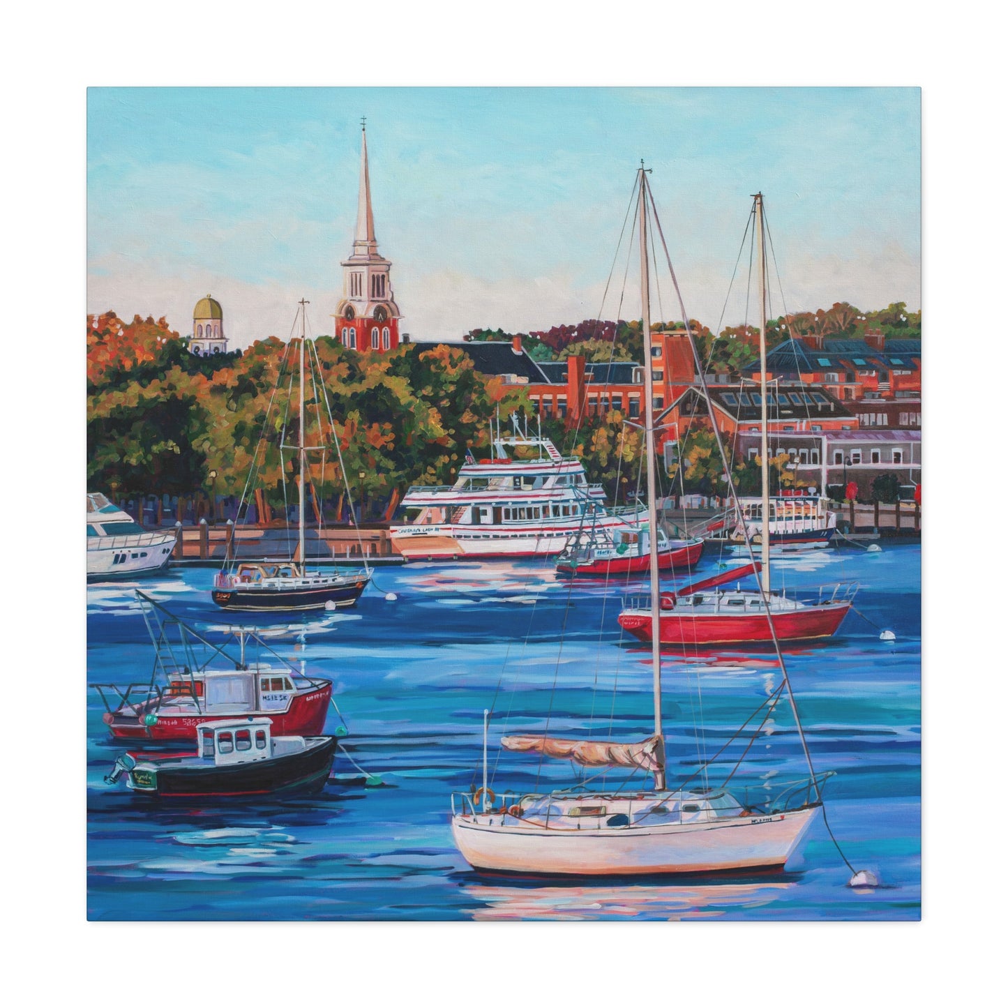 Newburyport Harbor —Matte Canvas, Stretched, 1.25"