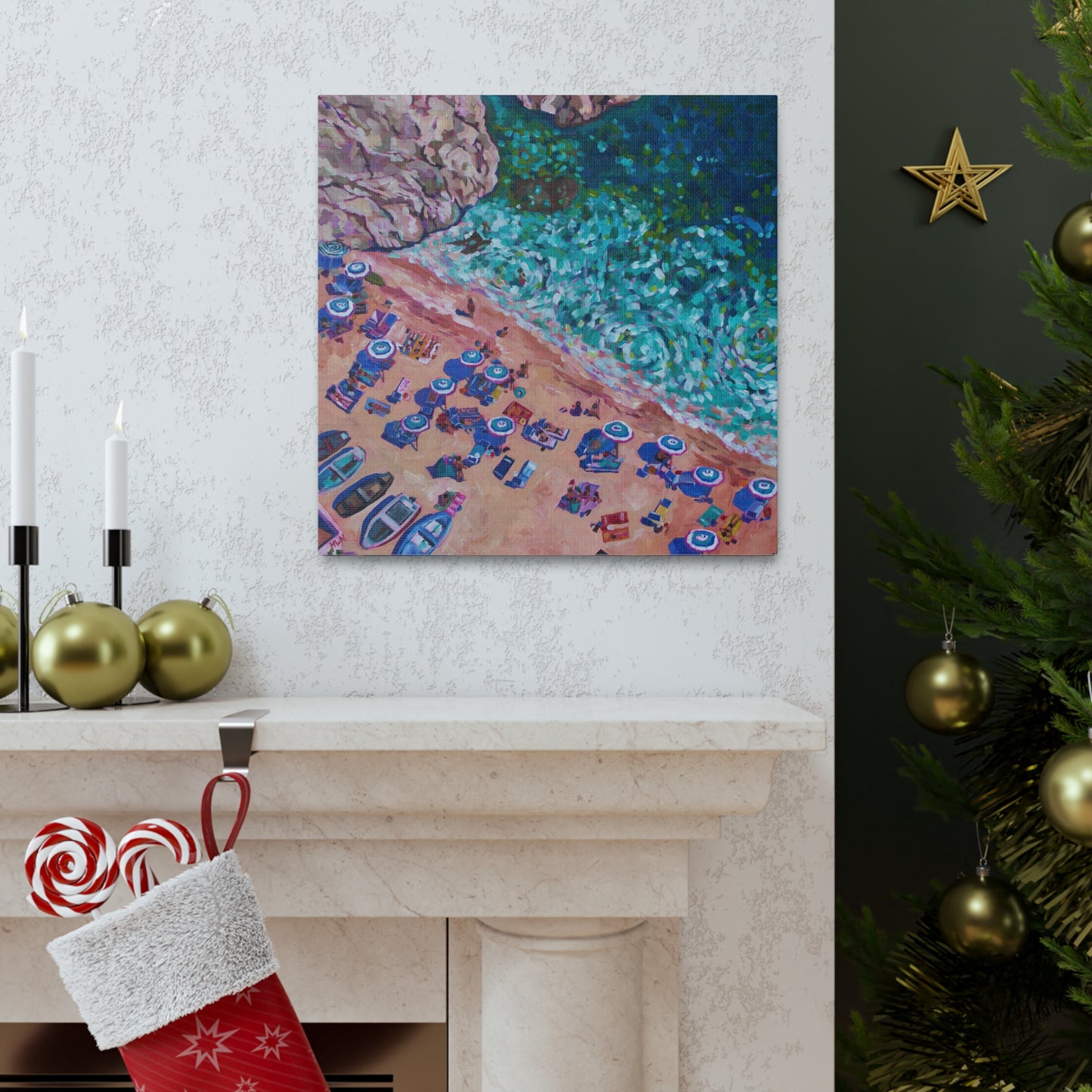 Overhead at Conca Dei Marini— Gallery Wrapped Canvas Reproductions