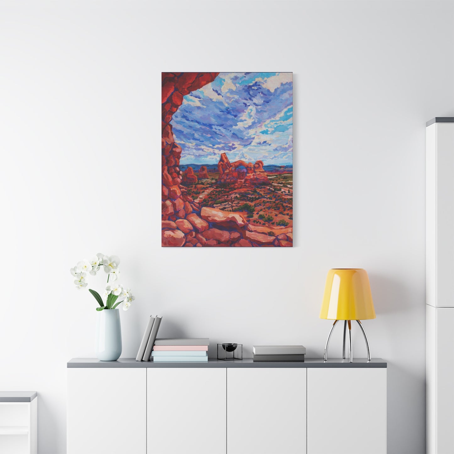 Turret Arch from North Window—Matte Canvas, Stretched, 1.25"