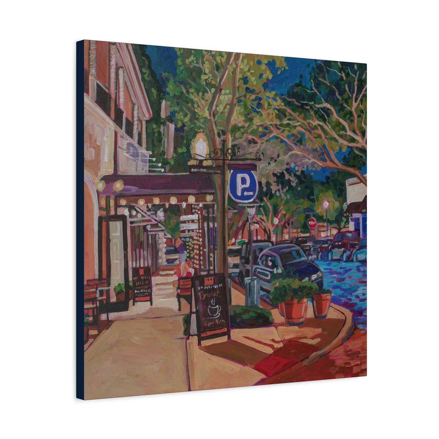 Winter Park Nightlife 6—Matte Canvas, Stretched, 1.25"