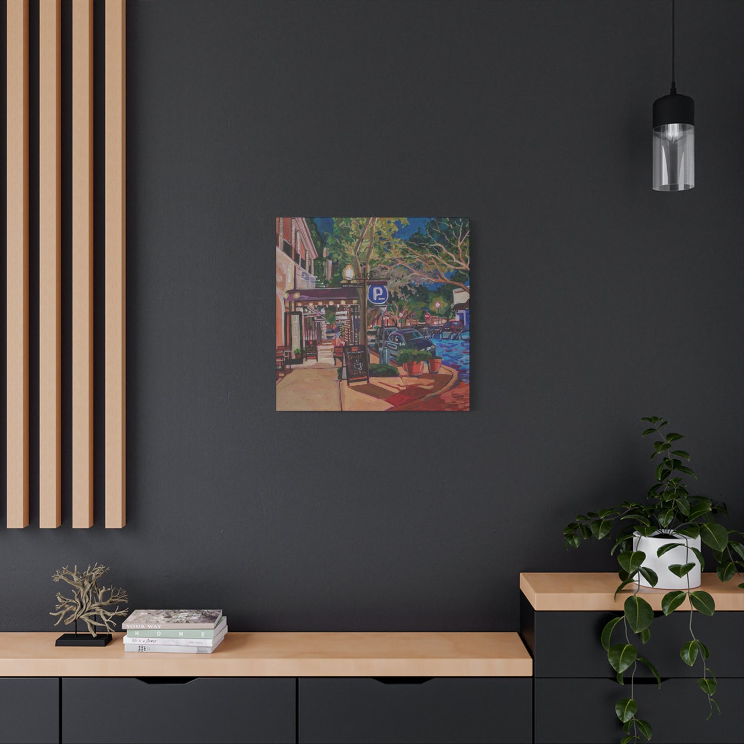 Winter Park Nightlife 6—Matte Canvas, Stretched, 1.25"