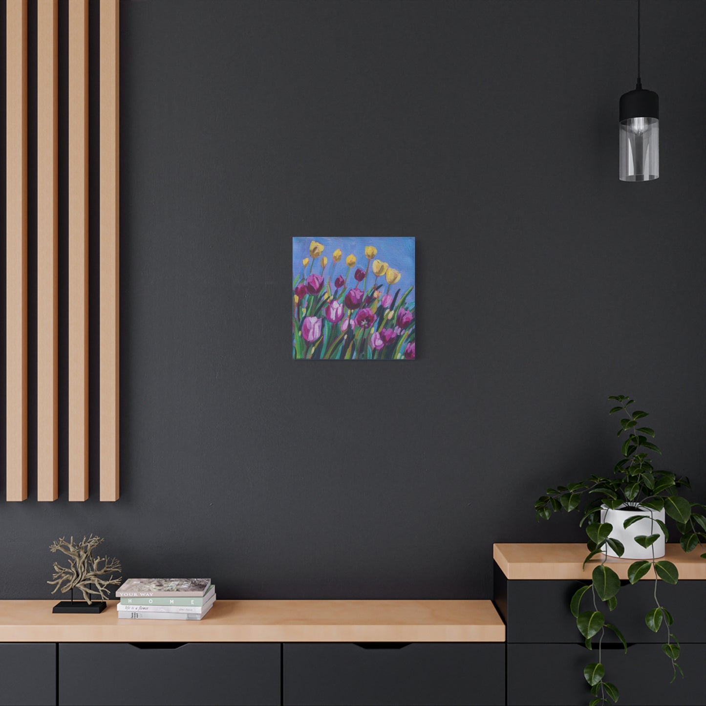 Tulip time floral—Matte Canvas, Stretched, 1.25"