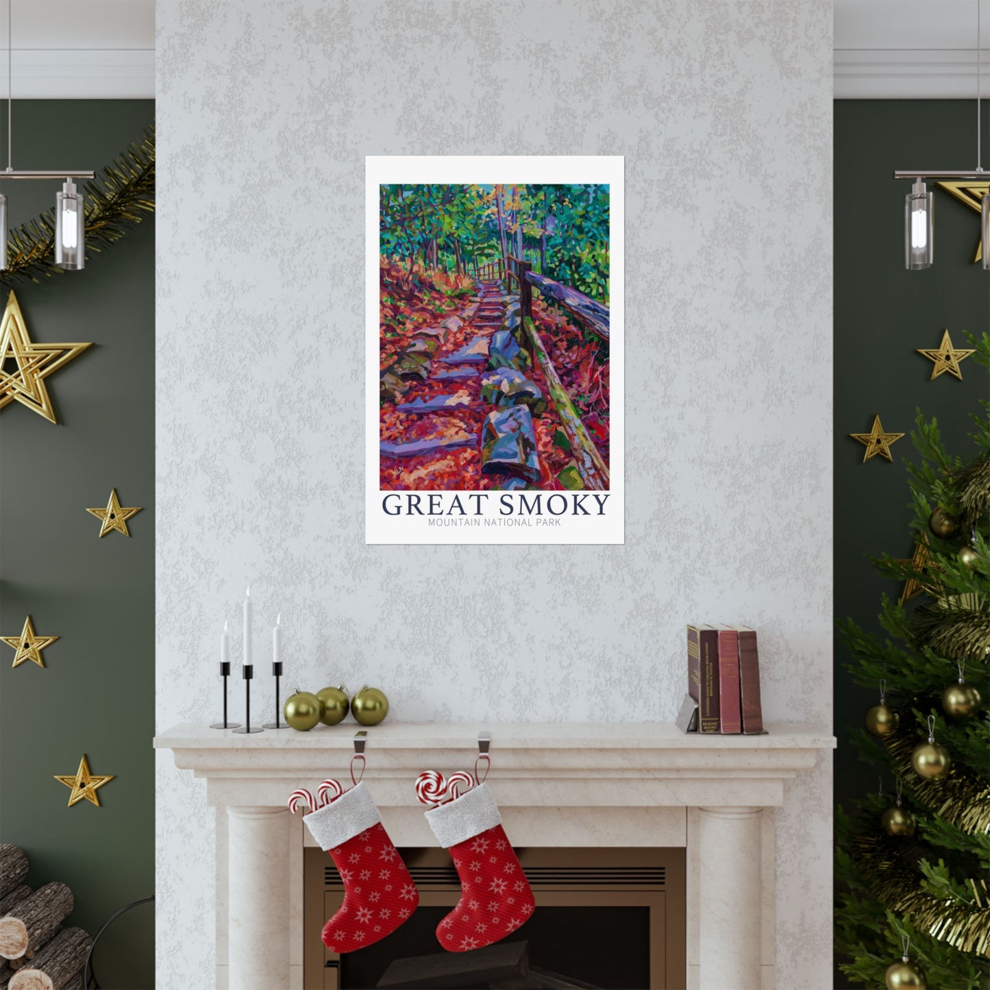 NP-9 | Great Smoky Mountains National Park Fine Art Print, Gatlinburg, TN, outdoor lover, adventure souvenir poster, artist Heather Nagy