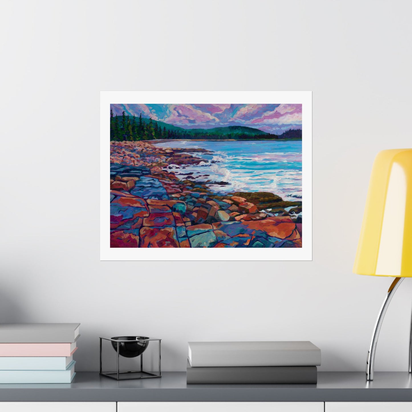 Incoming Tide on Schoodic Acadia—Matte Horizontal Fine Art Poster Reproductions