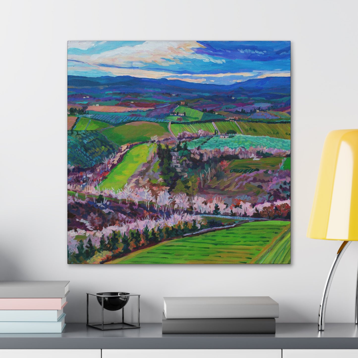 Rolling Tuscan farmland, Italy-Middle Panel— Gallery Wrapped Canvas Reproduction