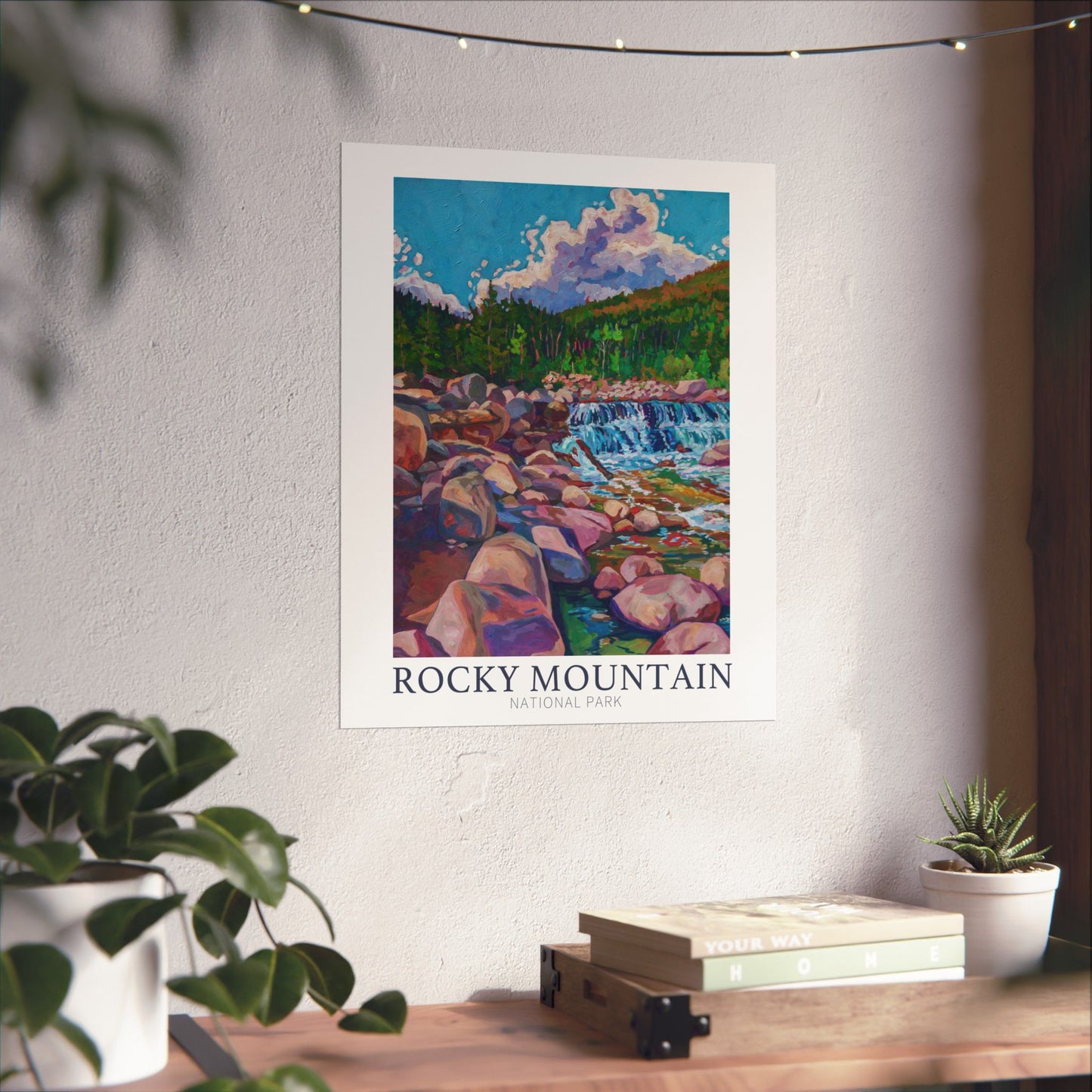 NP-10 | Rocky Mountain National Park fine art print, Colorado outdoor adventure lover souvenir poster, artist Heather Nagy