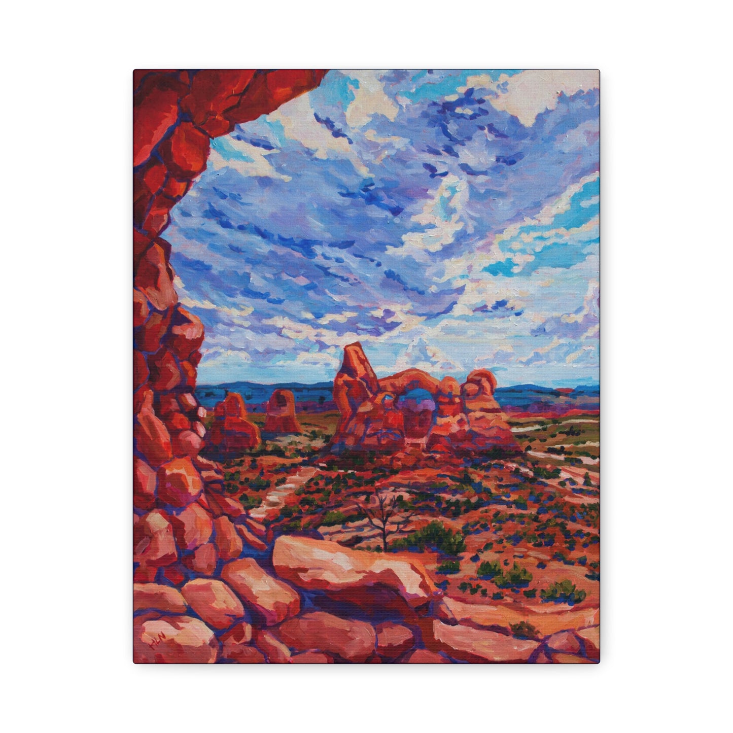 Turret Arch from North Window—Matte Canvas, Stretched, 1.25"