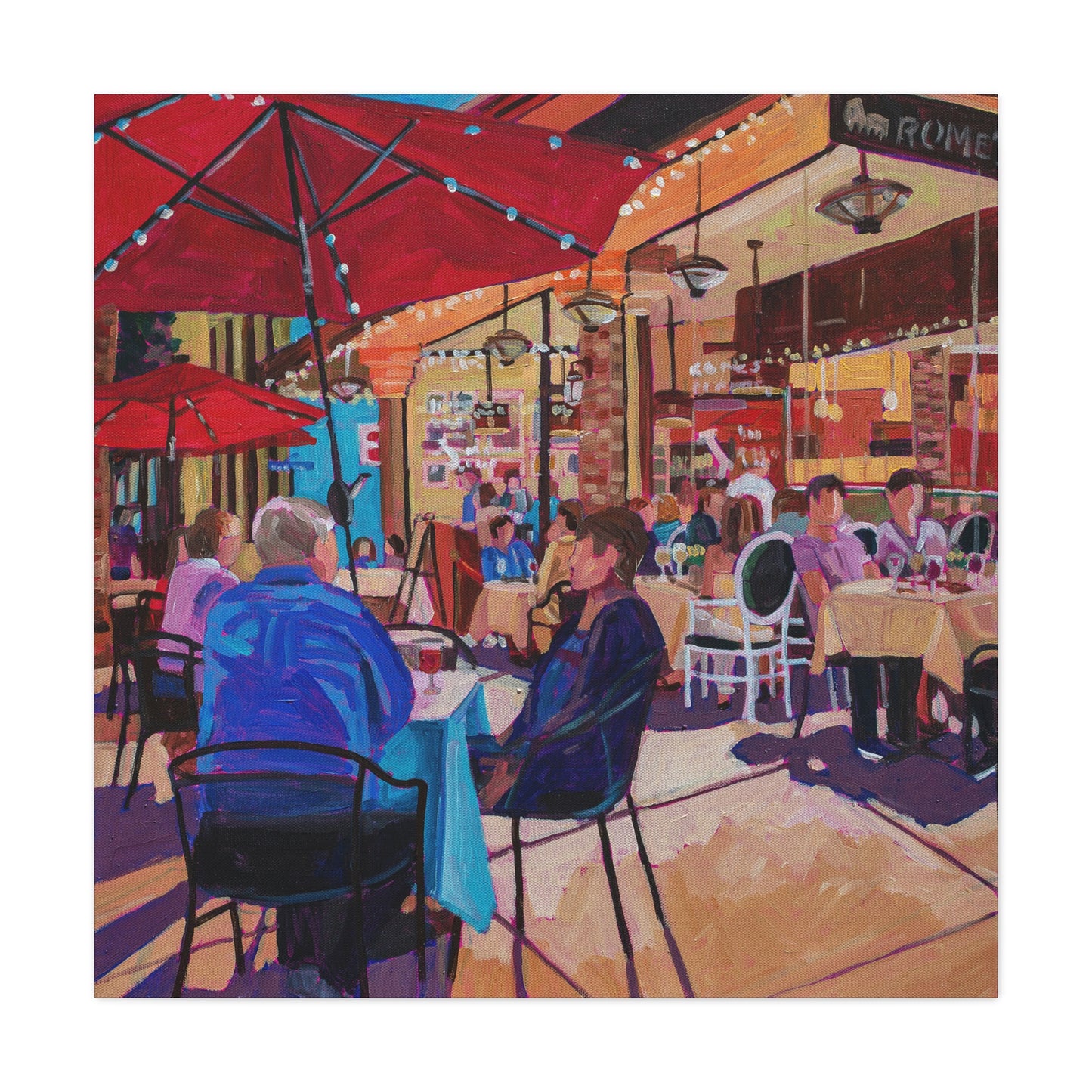 Winter Park Nightlife 5—Matte Canvas, Stretched, 1.25"