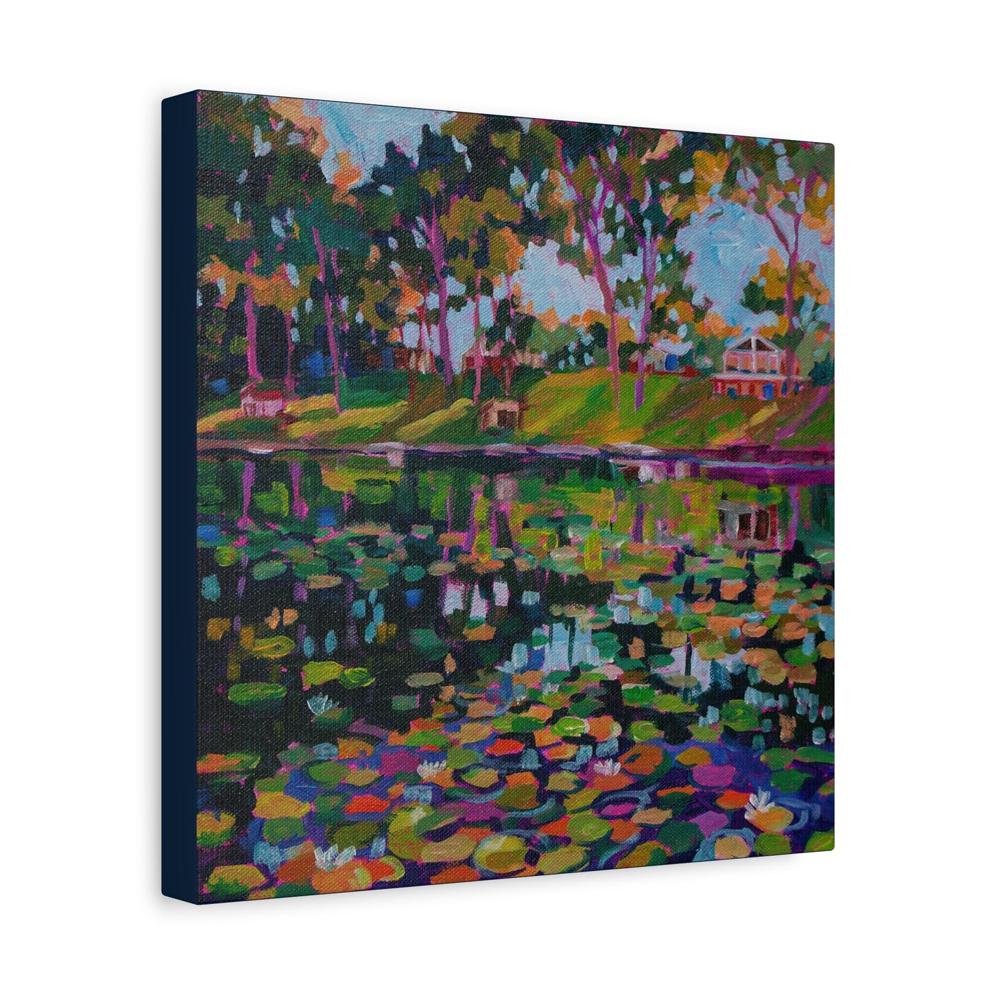 Lily pads on Pine Hill Lake—Matte Canvas, Stretched, 1.25"