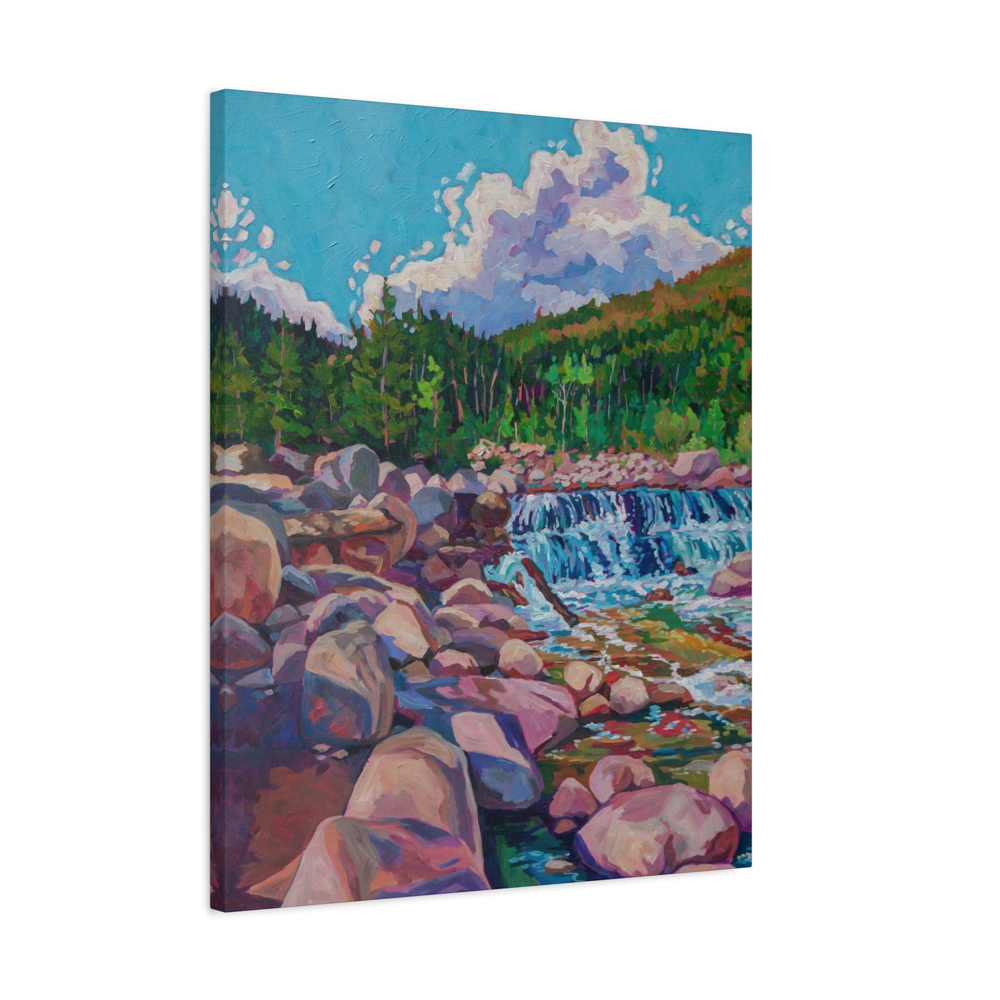 Alpine Falls L—Matte Canvas, Stretched, 1.25"