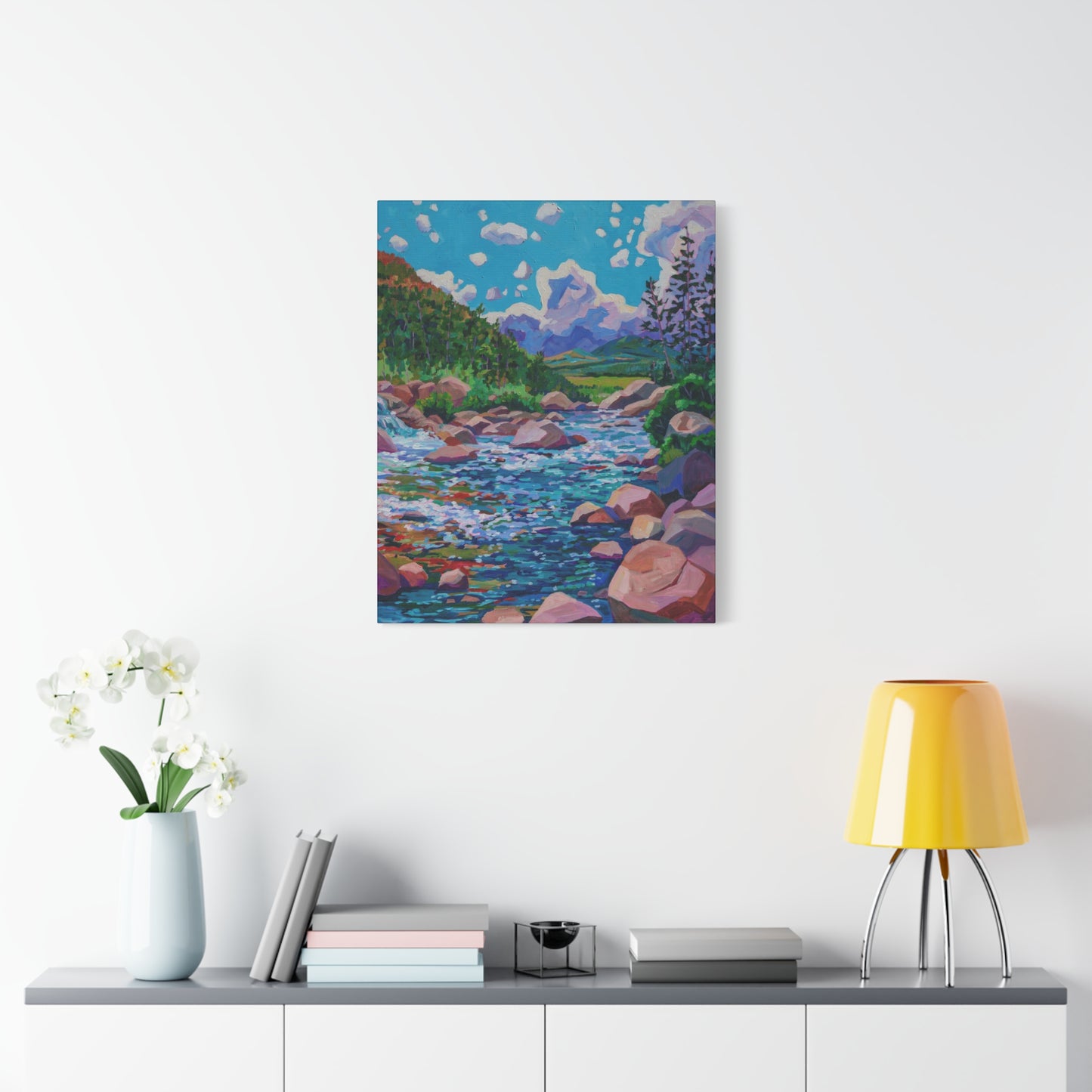 Alpine Falls Left—Matte Canvas, Stretched, 1.25"