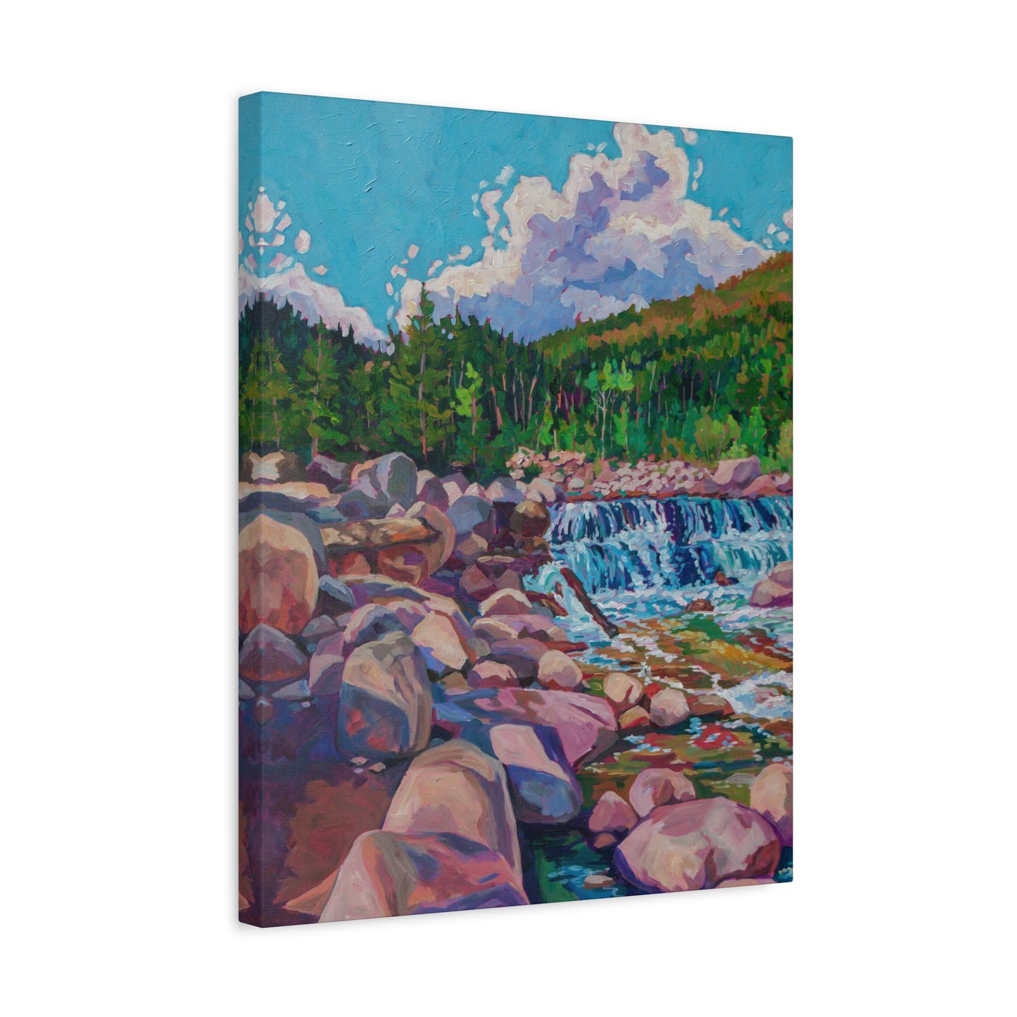 Alpine Falls L—Matte Canvas, Stretched, 1.25"