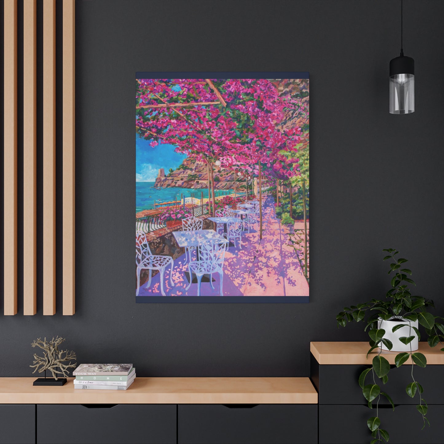 Pupetto's Cafe, Positano, Italy — Gallery Wrapped Canvas Reproduction