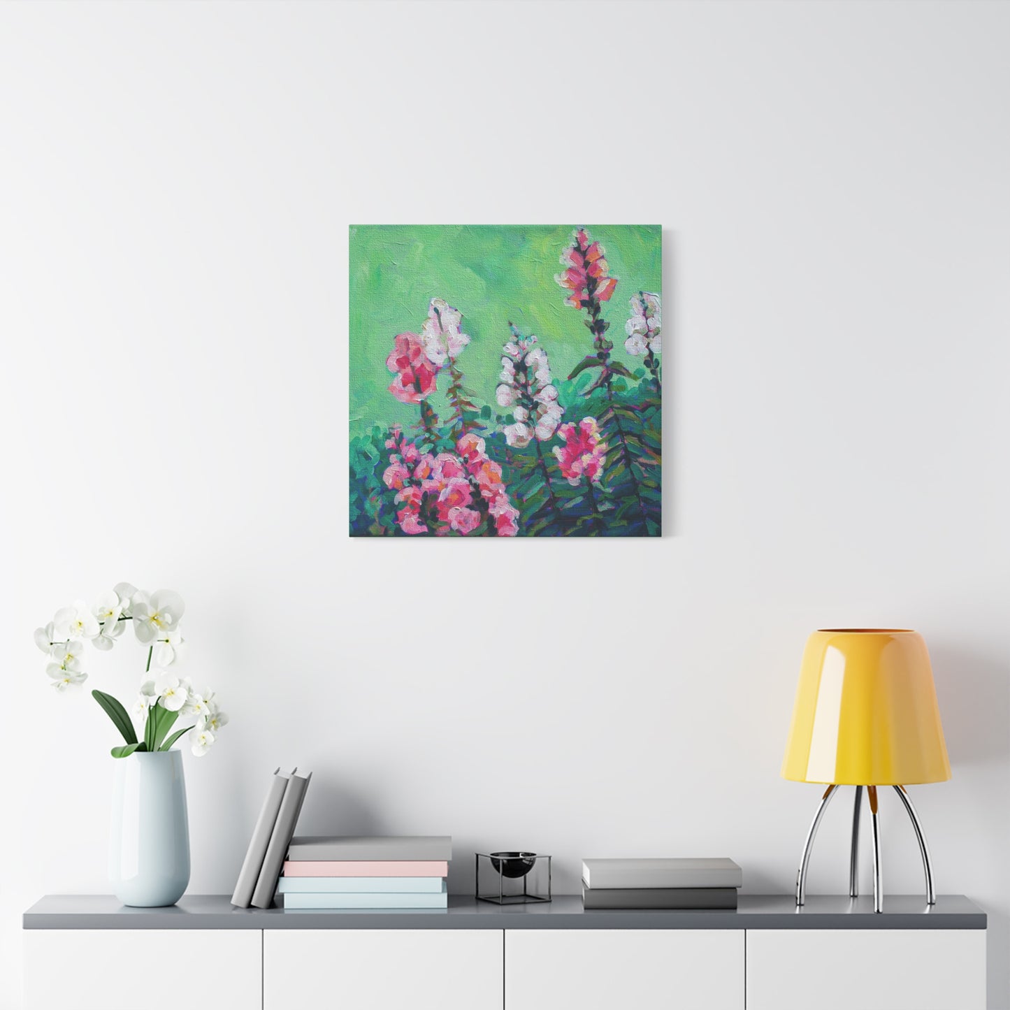 Snapdragons Floral—Matte Canvas, Stretched, 1.25"