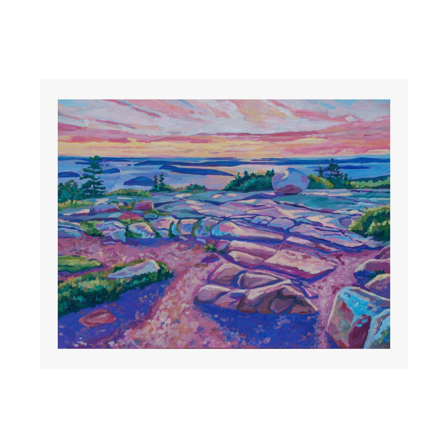 Cadillac Summit Sunrise, Acadia—Matte Horizontal Fine Art Poster Reproductions