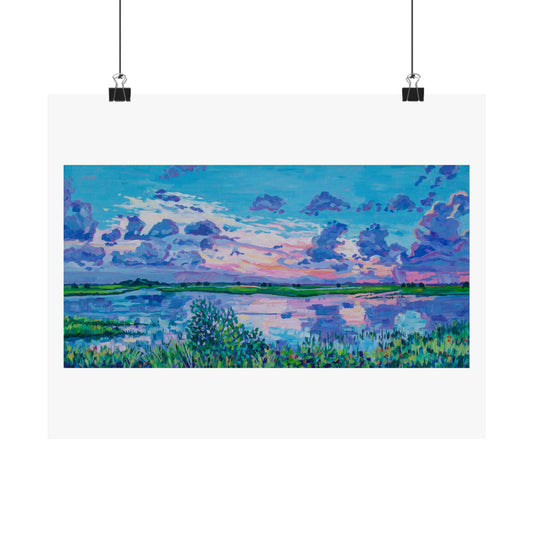 St Augustine Sunset —Matte Horizontal Poster Reproduction