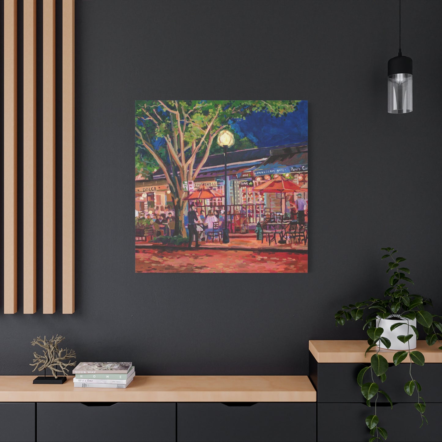 Winter Park Nightlife 3—Matte Canvas, Stretched, 1.25"