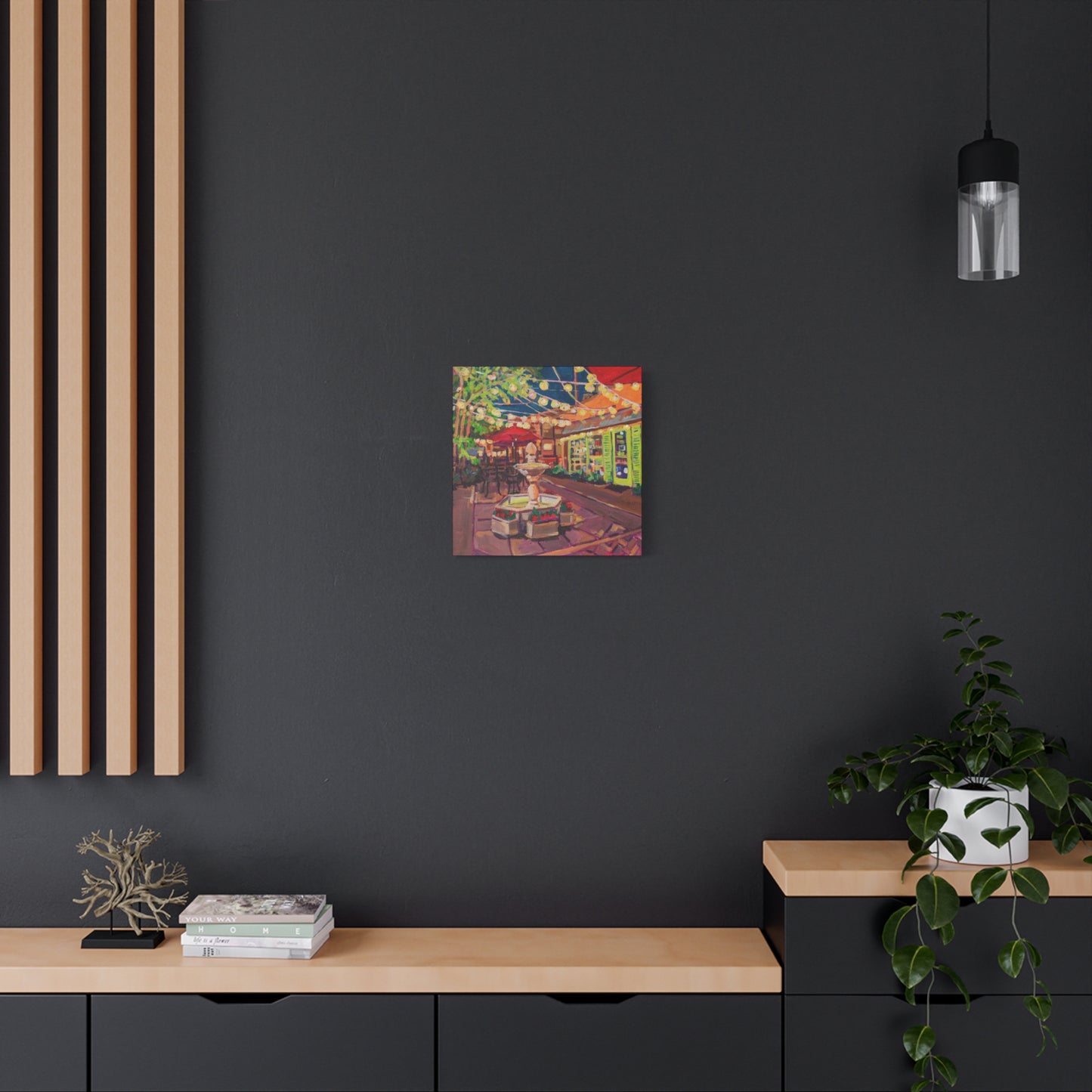 Winter Park Nightlife 2—Matte Canvas, Stretched, 1.25"