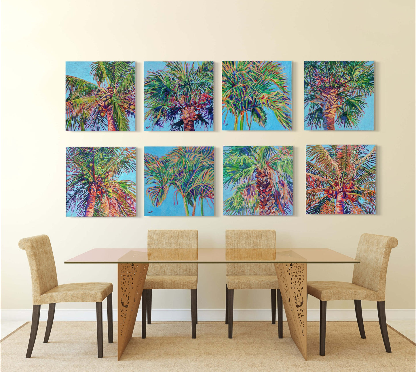 Christmas Tree Palm #6 original painting