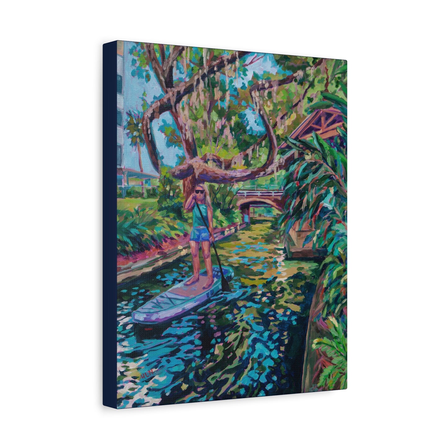 Paddling through the canals, Winter Park—Matte Canvas, Stretched, 1.25"
