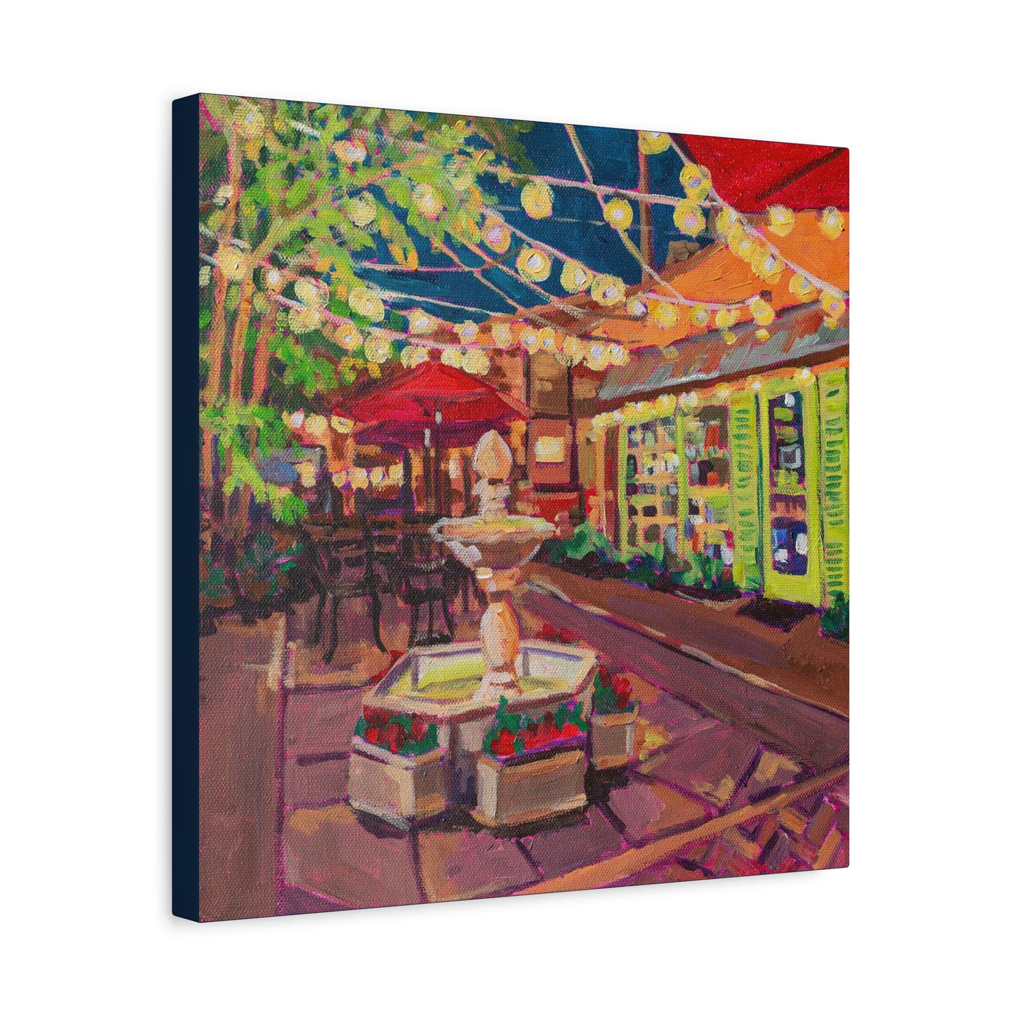 Winter Park Nightlife 2—Matte Canvas, Stretched, 1.25"