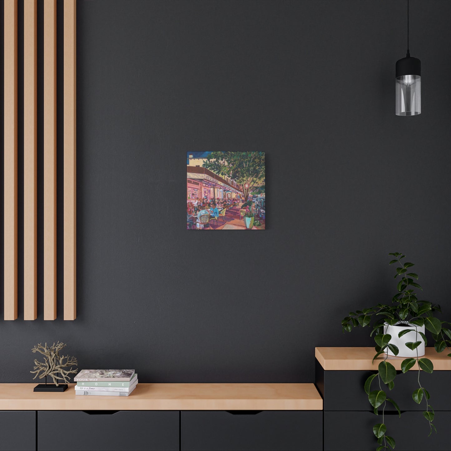 Winter Park Nightlife 7—Matte Canvas, Stretched, 1.25"