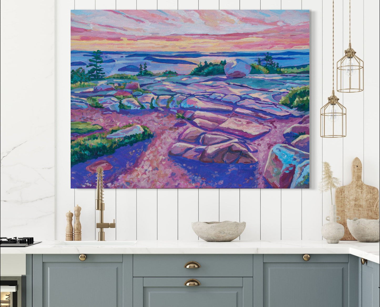 Cadillac Summit Sunrise, Acadia original painting