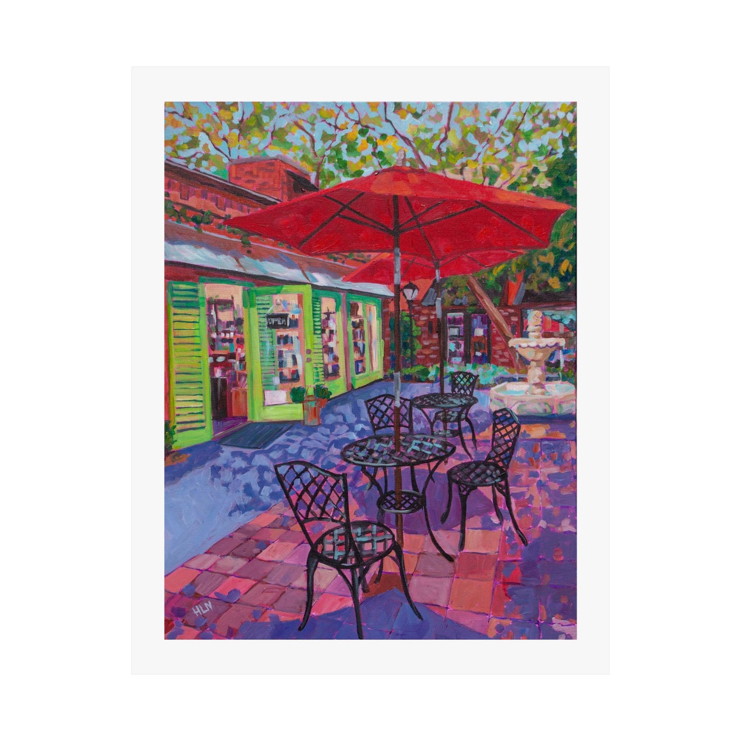 Hidden Courtyard, Winter Park— Fine Art Matte Paper Reproduction